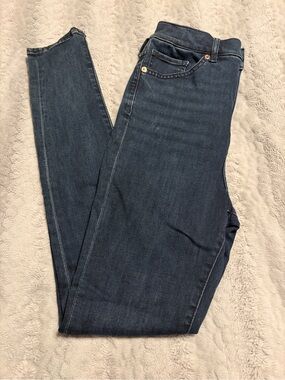 Women’s Dark Blue Express Super High Rise Skinny Jeans